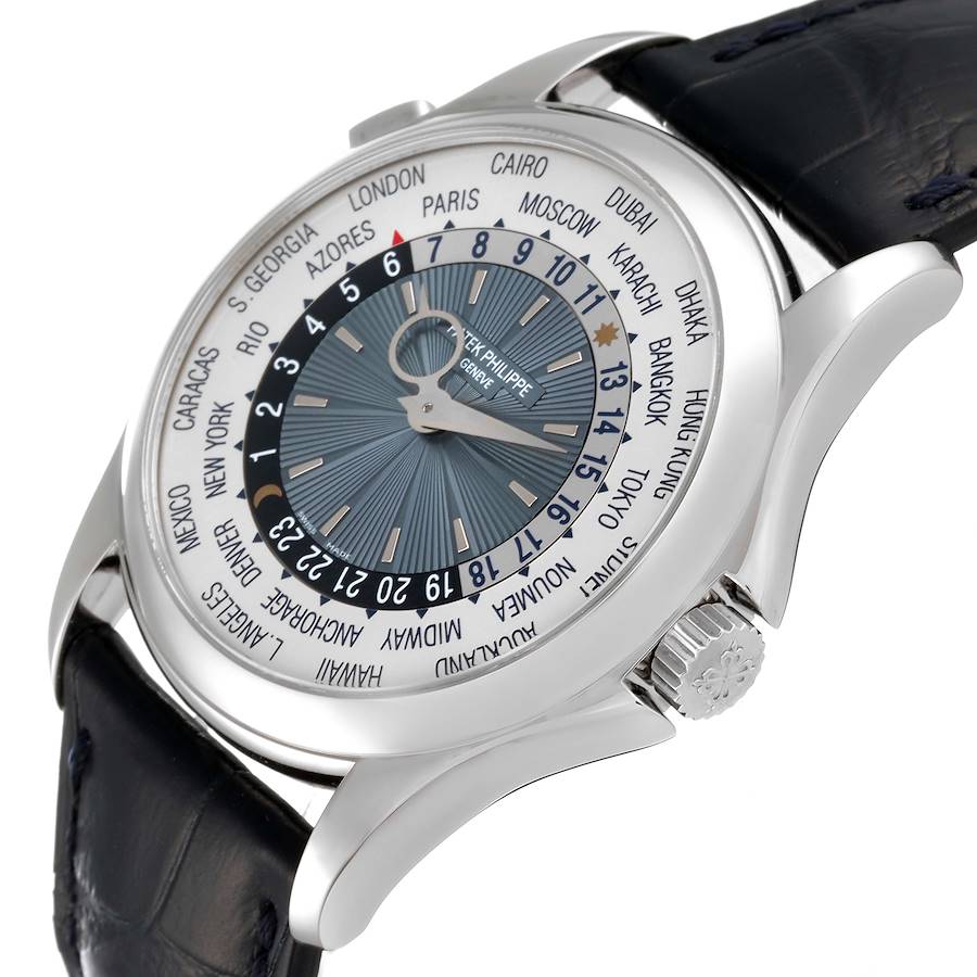 Patek Philippe World Time Complications Platinum Mens Watch 5130P