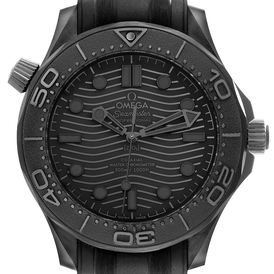 Omega Seamaster Diver Black Ceramic Mens Watch 210.92.44.20.01.003