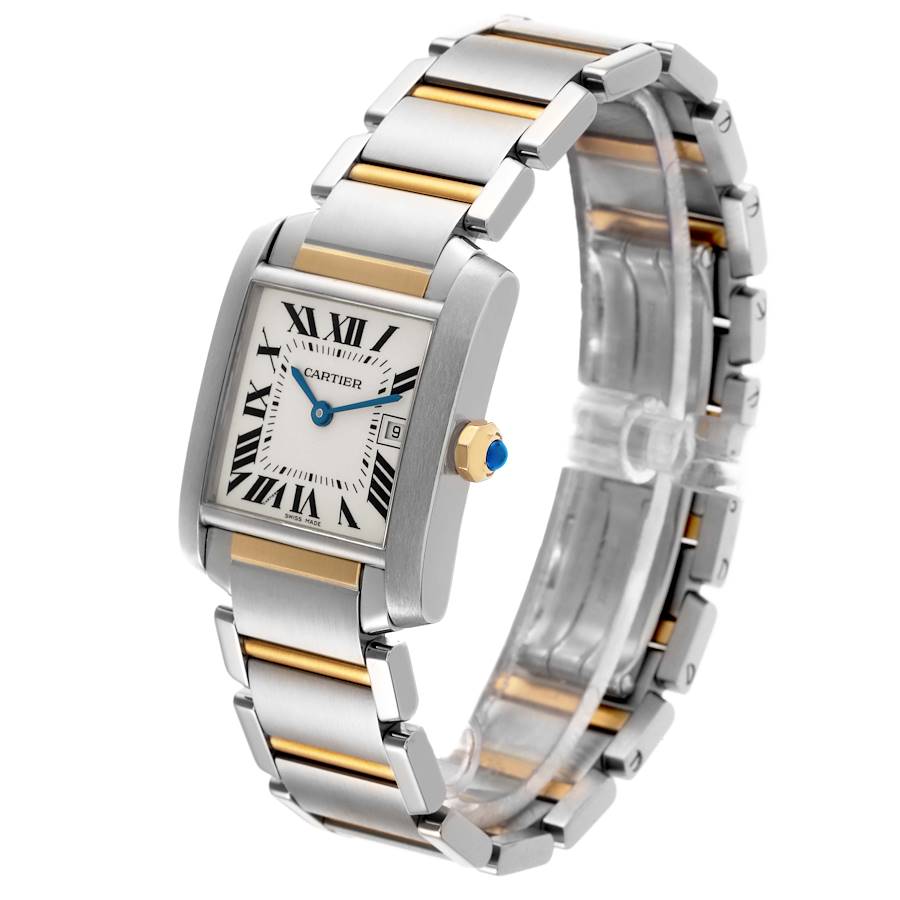 Cartier Tank Francaise Midsize Steel Yellow Gold Ladies Watch W51012Q4