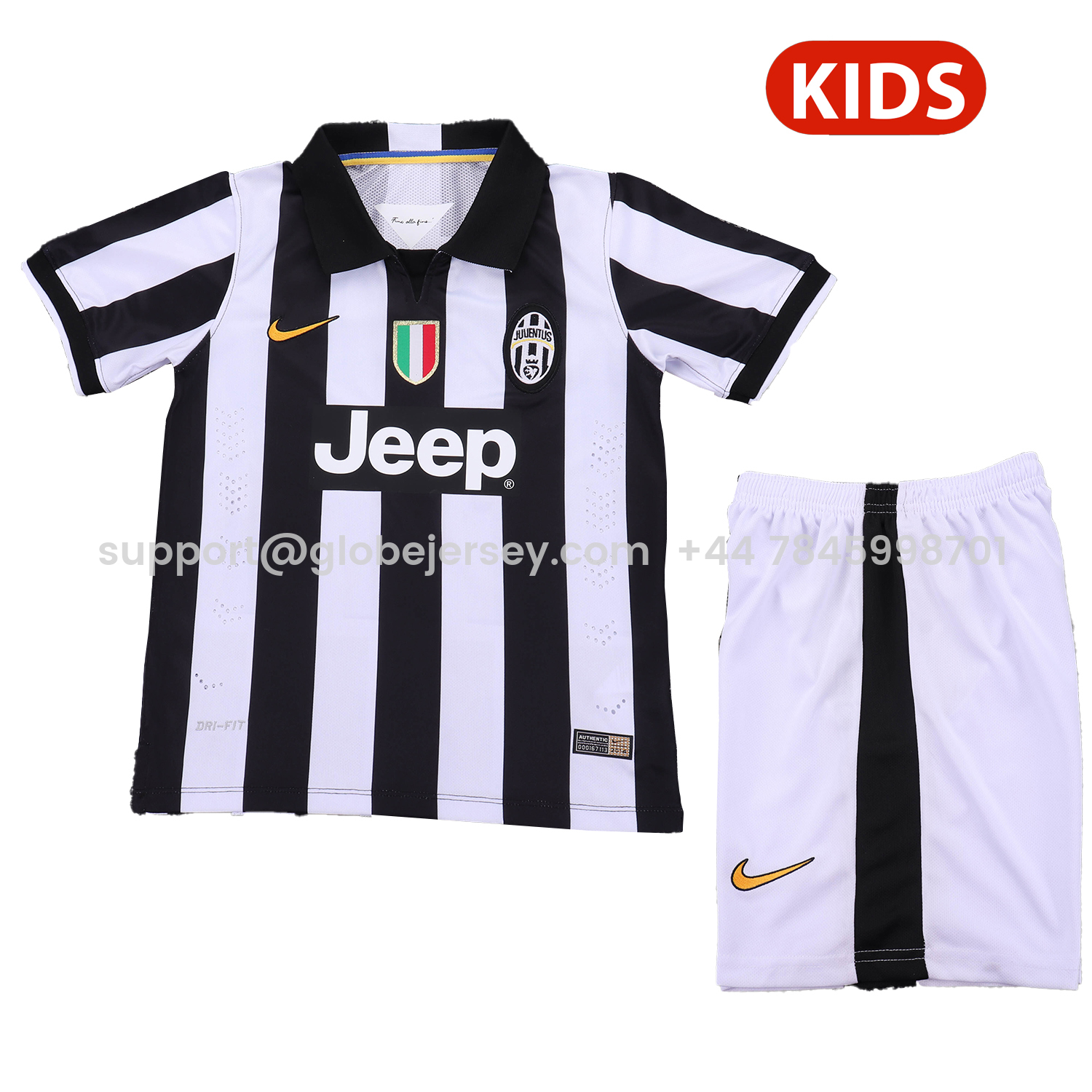 Retro Juventus 2014-15 Home Kids Kit