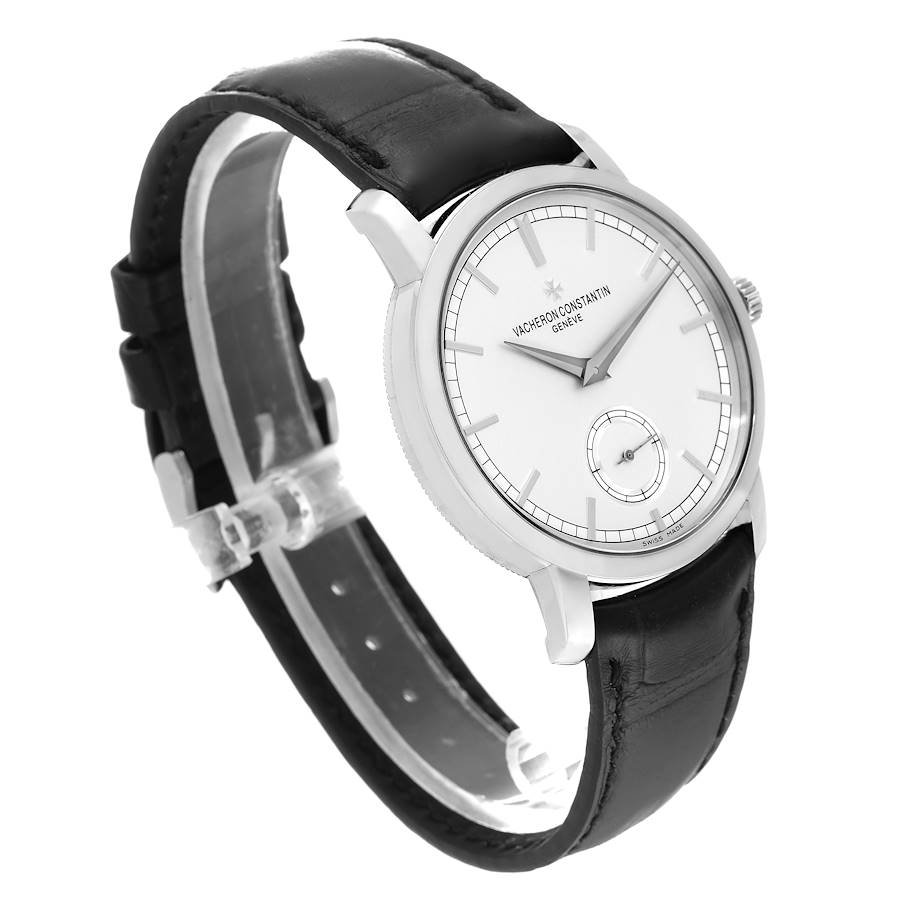 Vacheron Constantin Traditionnelle Silver Dial White Gold Mens Watch 82172