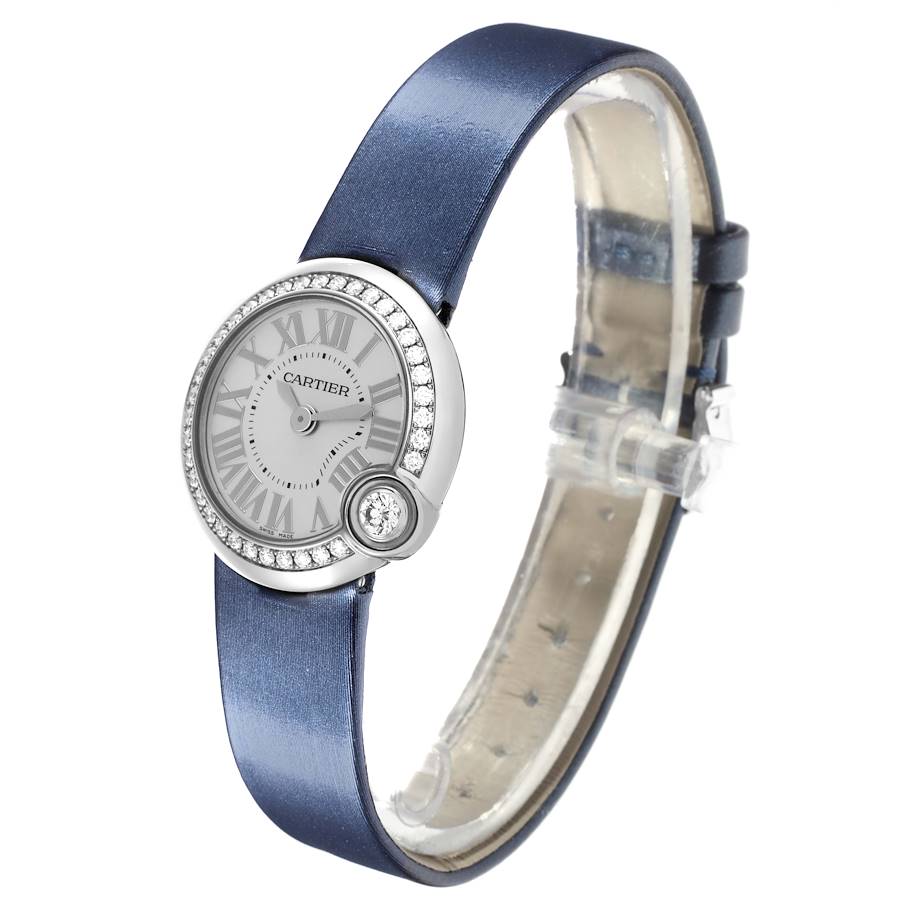 Cartier Ballon Blanc Steel Diamond Ladies Watch W4BL0002