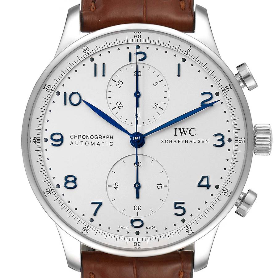 IWC Portuguese Chronograph Automatic Steel Mens Watch IW371417