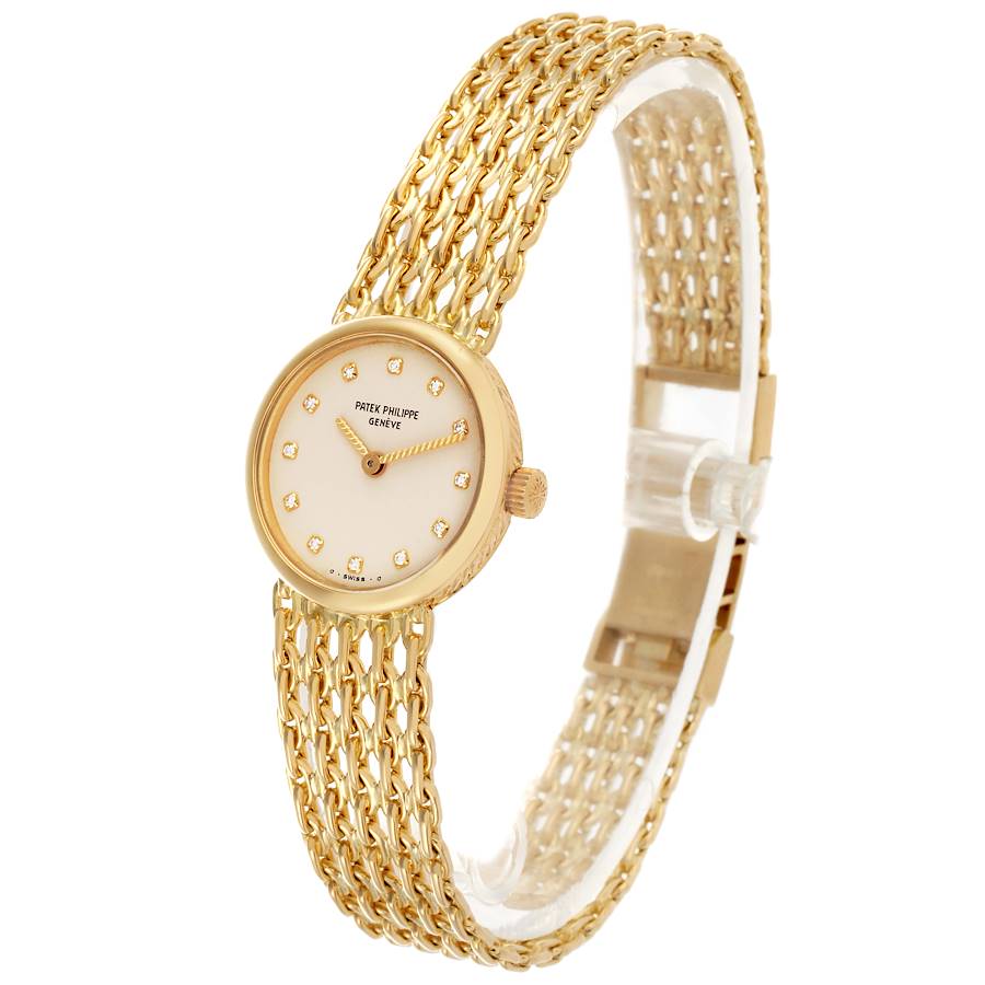 Patek Philippe Vintage Yellow Gold Diamond Ladies Watch 4647