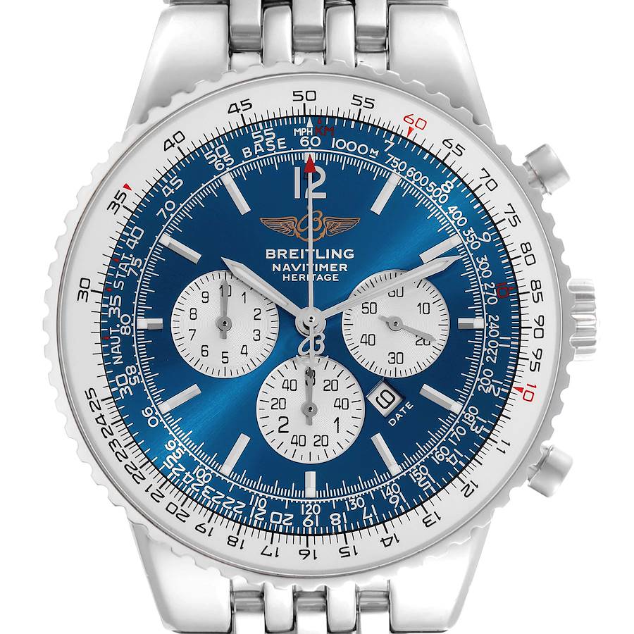 Breitling Navitimer Heritage Blue Dial Automatic Mens Watch A35340