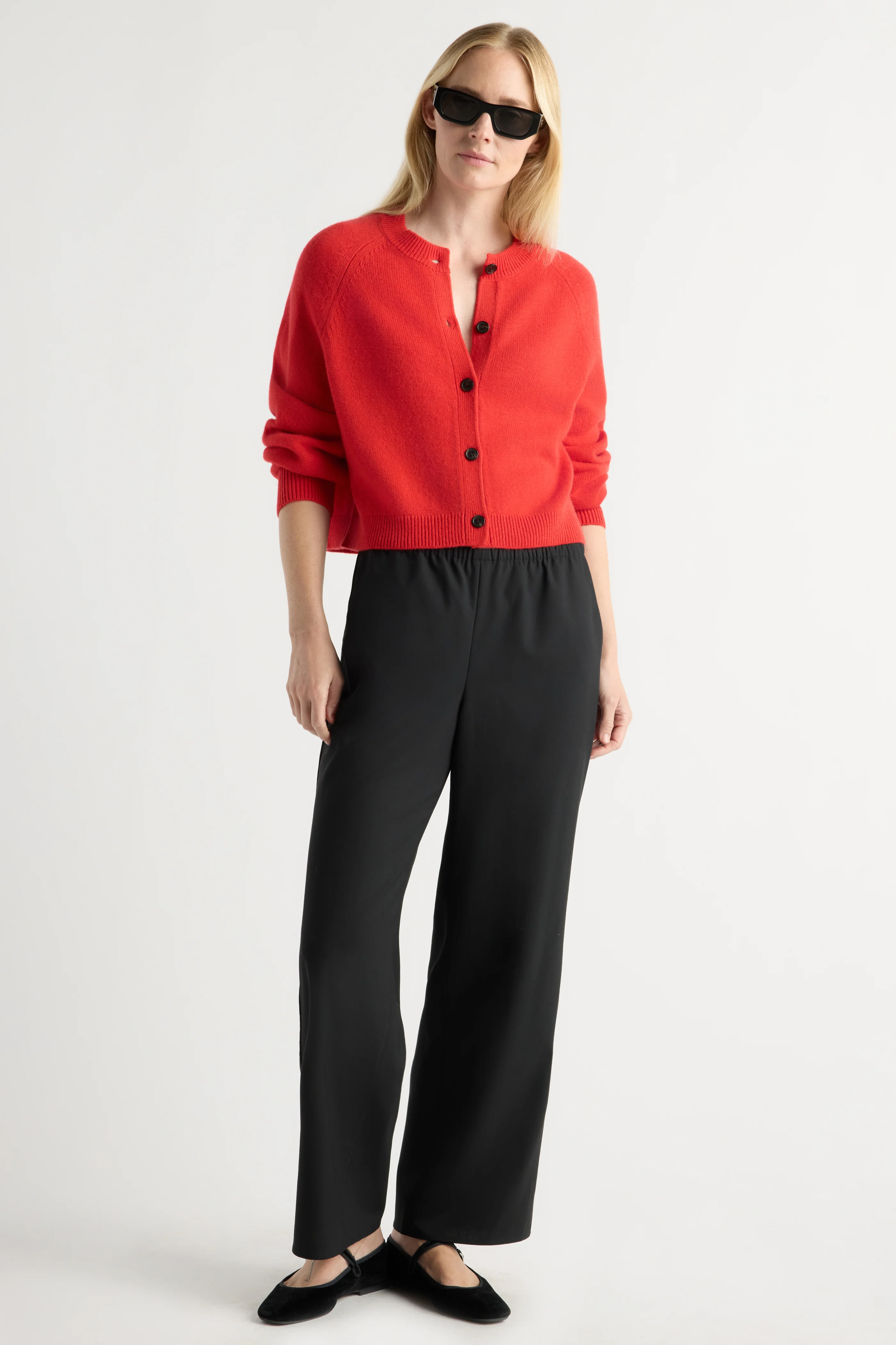 Ryder Wool-Blend Stretch-Waist Pant