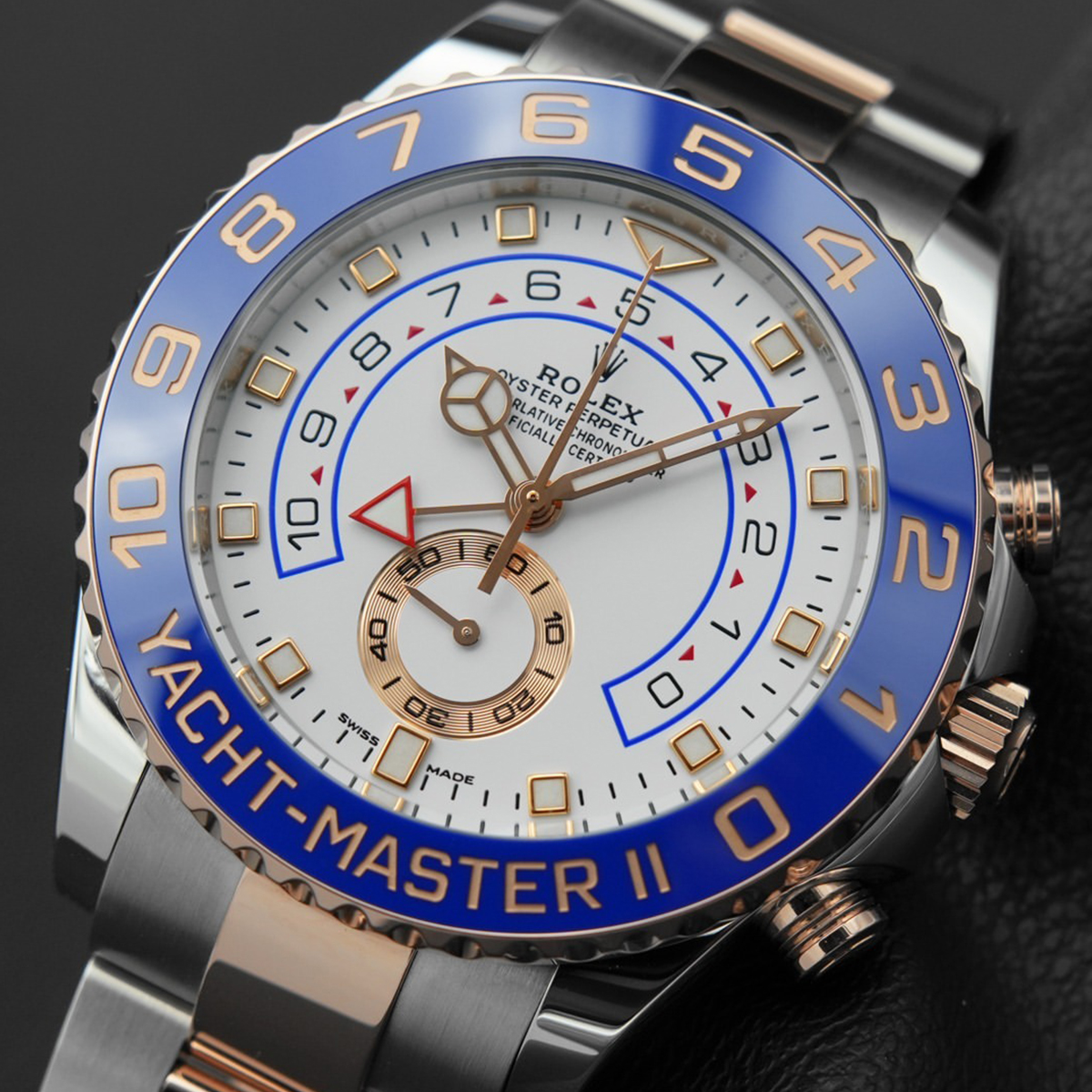 Rolex Yacht-Master II Everose Gold M116681-0002 Two-Toned Bracelets Mercedes-Benz Hour Hand /yellow gold m116688-0002 / m116680-0002 New