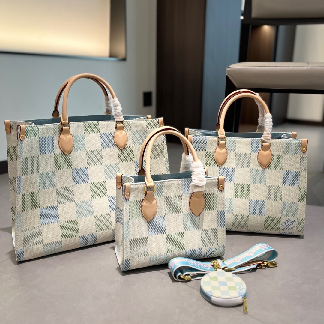 Louis Vuitton Onthego MM Damier Canvas Pistachio 35Cm N40518