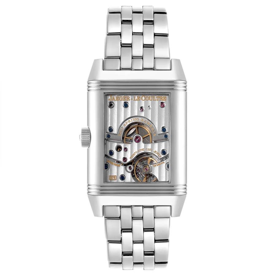 Jaeger LeCoultre Reverso Grande Date Steel Mens Watch 240.8.15 Q3008120
