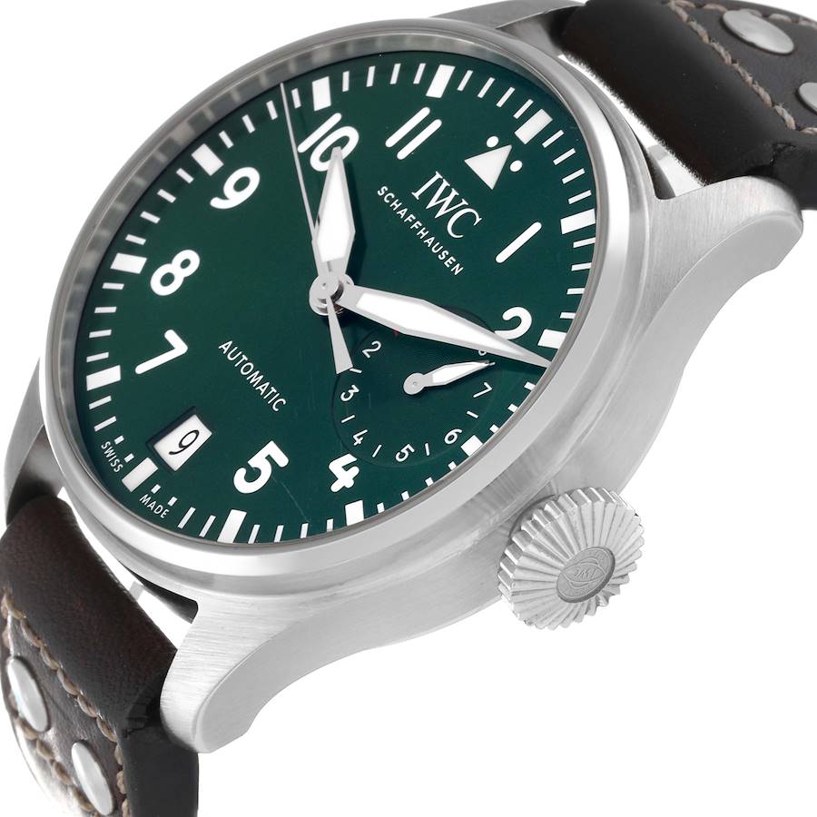 IWC Big Pilots 46mm Green Dial Automatic Steel Mens Watch IW501015