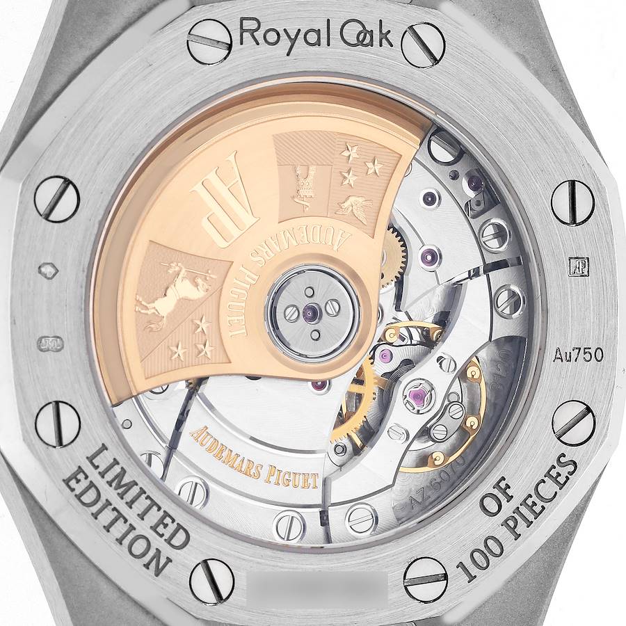 Audemars Piguet Royal Oak Diamond Sapphire White Gold Limited Edition Watch 15452BC