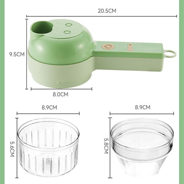 Best kitchen Tool💝 4 In 1 Handheld Electric Vegetable Cutter Set