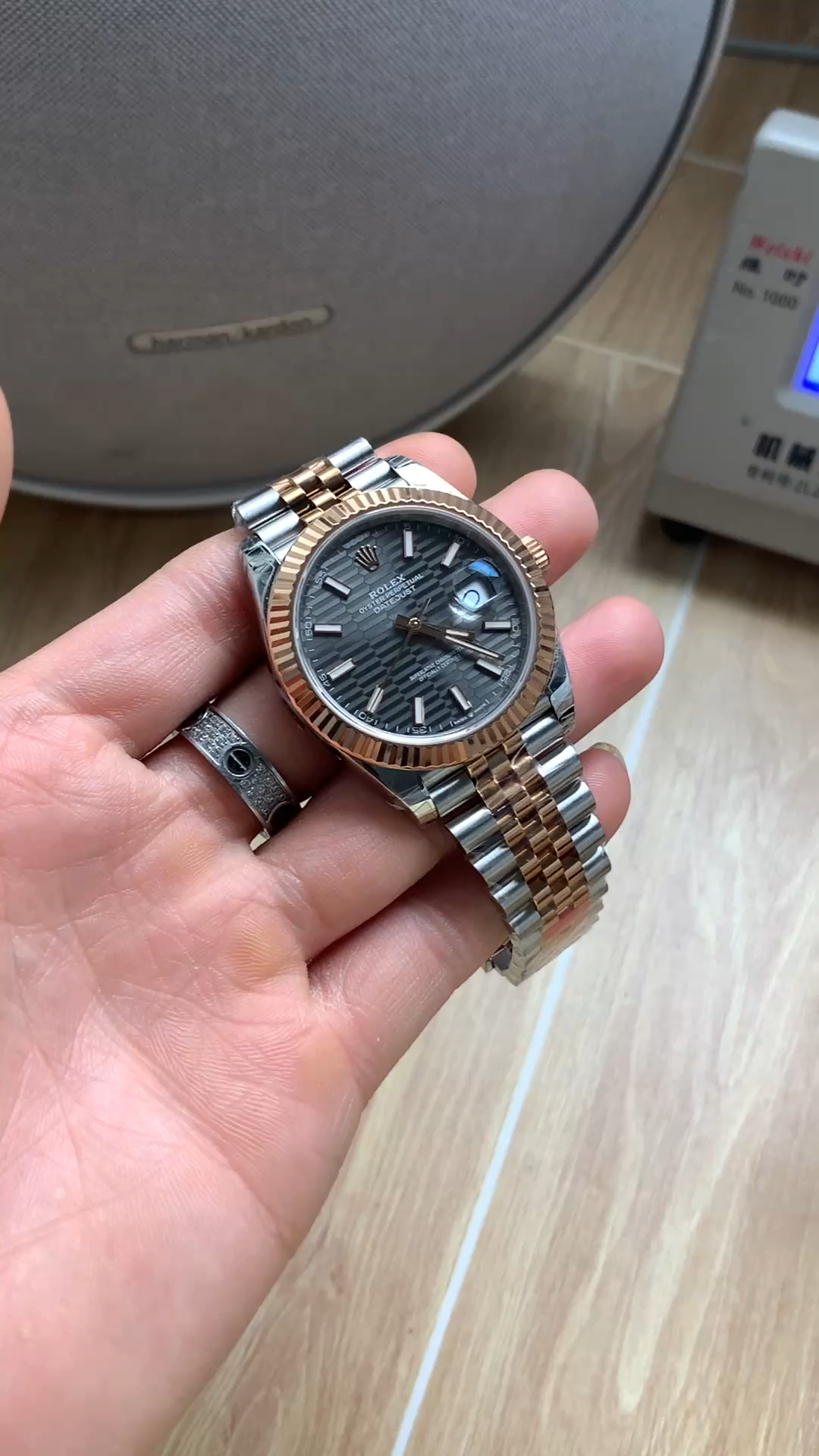 Rolex Datejust Grey Fluted Motif Dial m126331 0020 Mens Watch