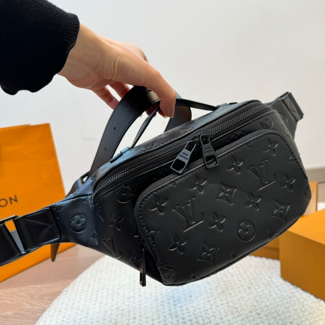 Louis Vuitton Rush Bumbag Monogram Shadow Black 30Cm M47058