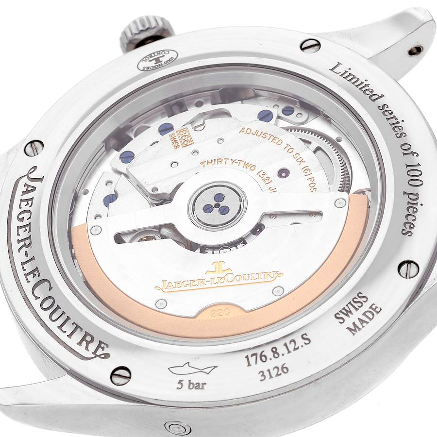 Jaeger LeCoultre Master Calendar Limited Edition Steel Mens Watch 176.8.12.S