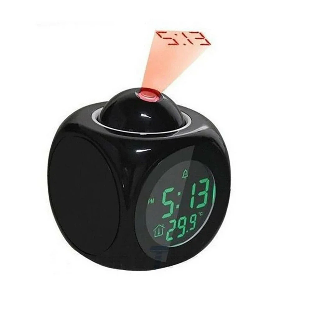 Projector Digital Alarm Clock with Temperature