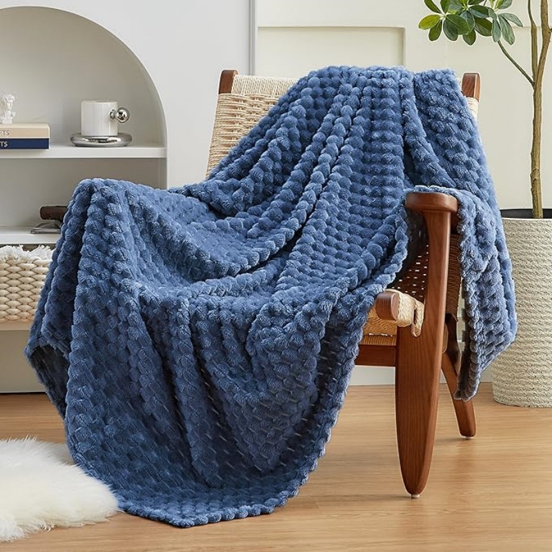 VELVETIER Fleece Throw Blanket for Couch or Bed