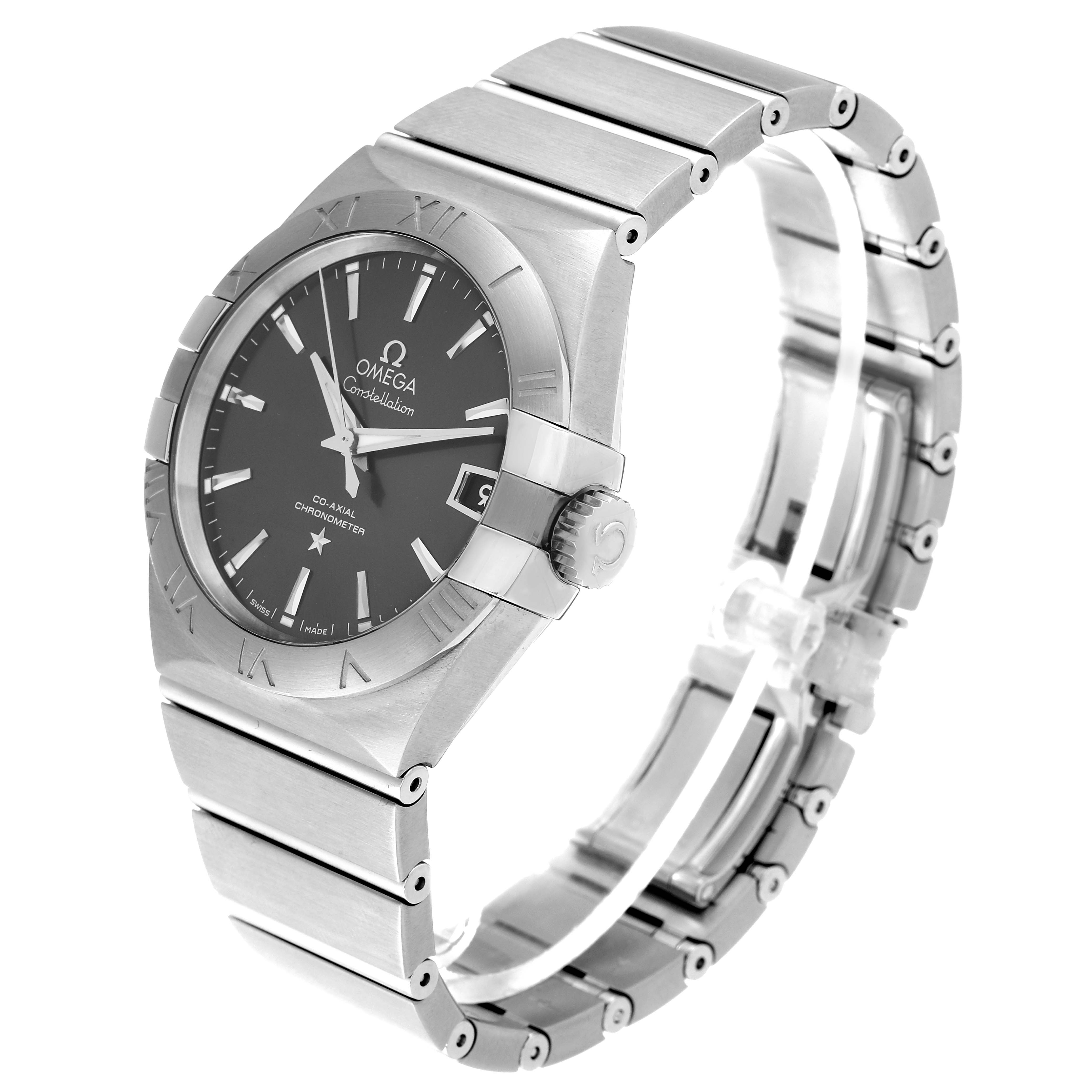 Omega Constellation Co-Axial Steel Mens Watch 38.5 MM 123.10.38.21.06.001