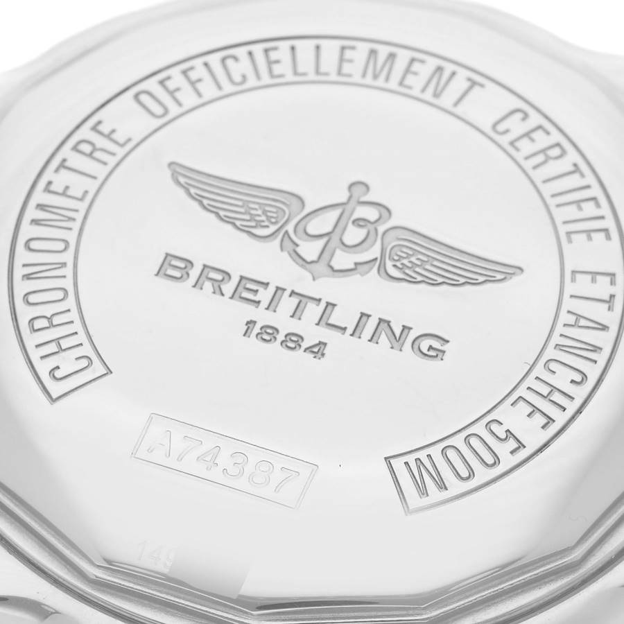 Breitling Colt 44 Blue Dial Steel Mens Quartz Watch A74387
