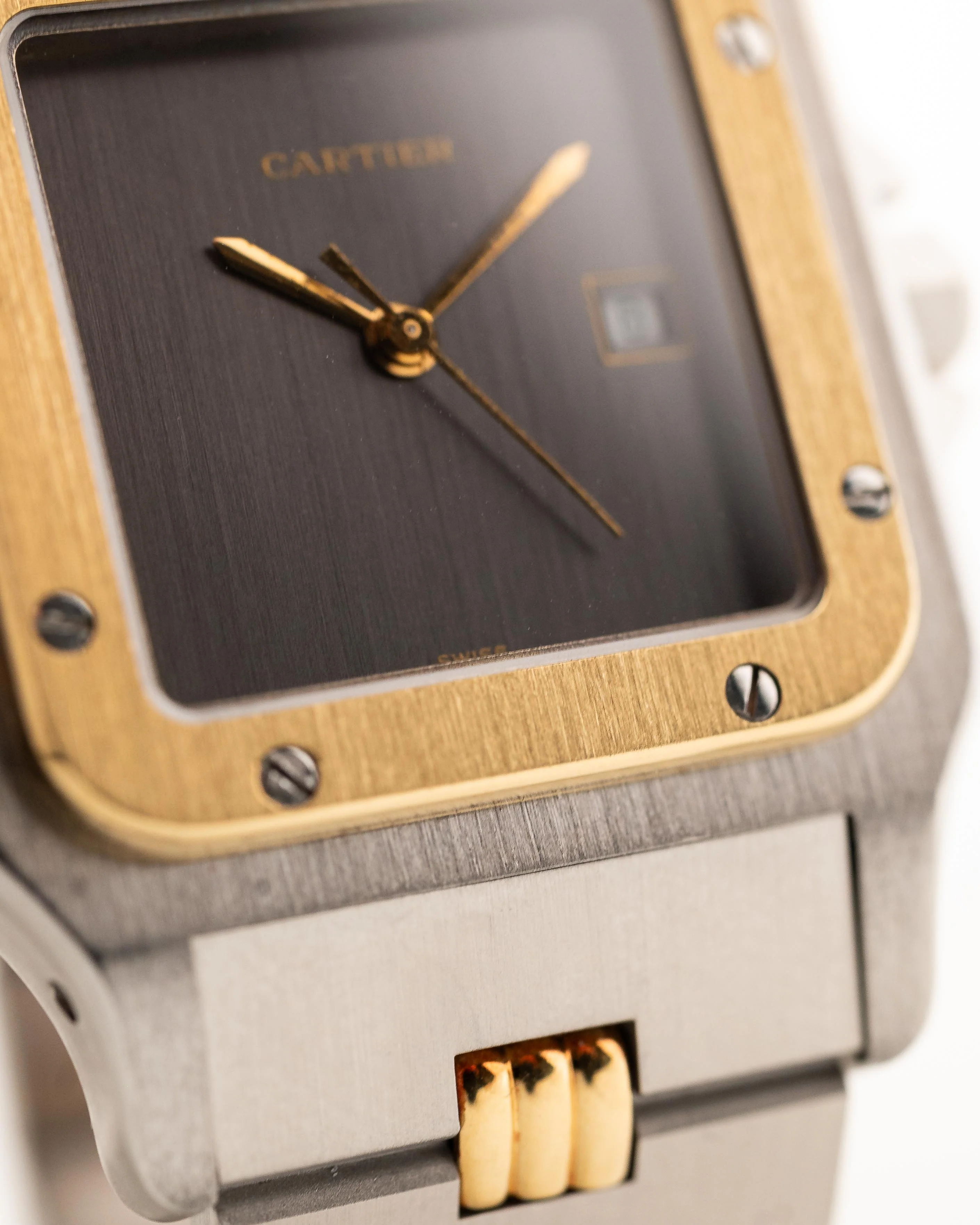 Cartier Santos Carr&eacute;e 2961 Godron Ghost 1990s