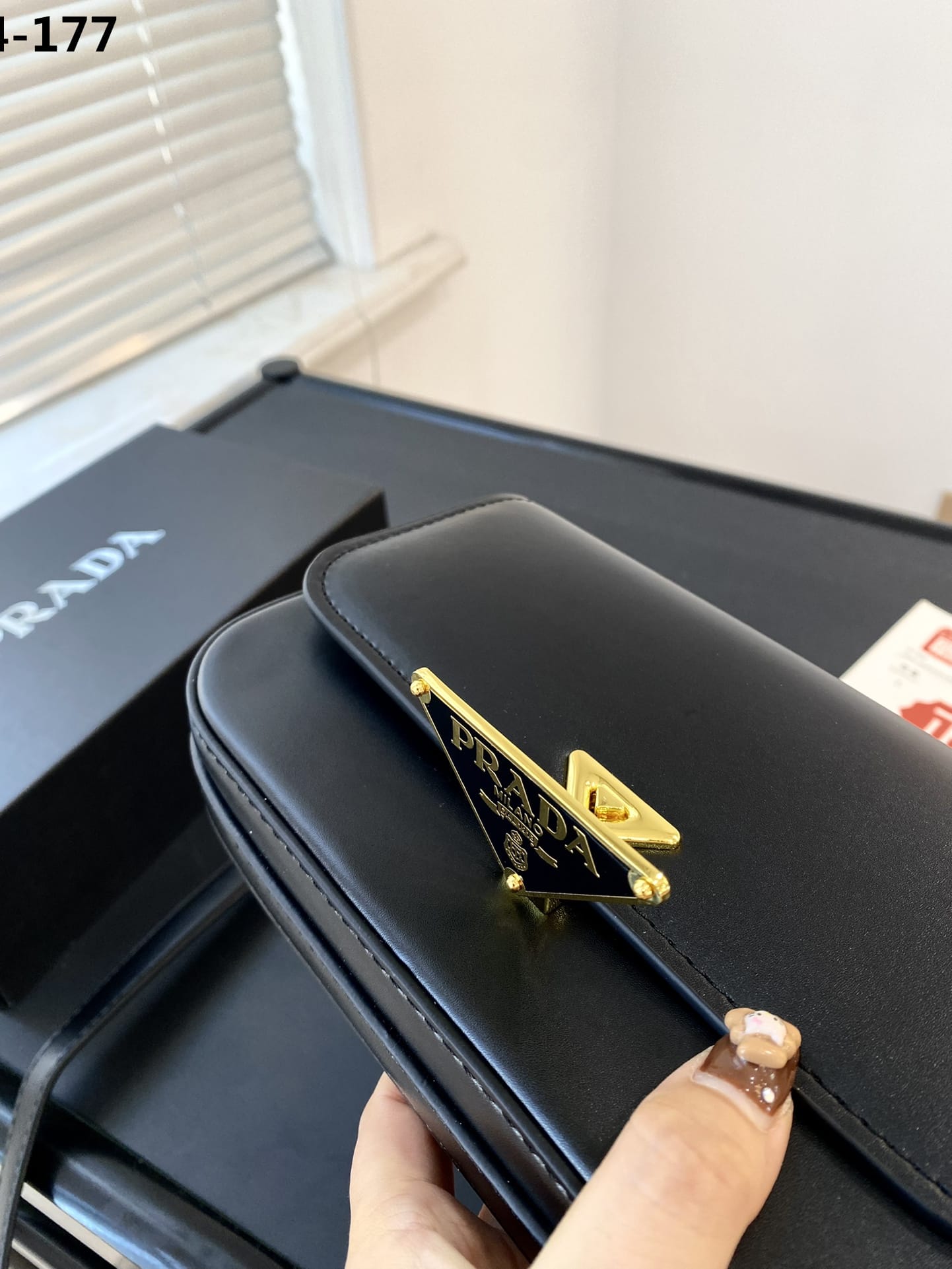 Prada Leather Shoulder Bag Black 21cm 1bd339 Ask F0002 V Mto