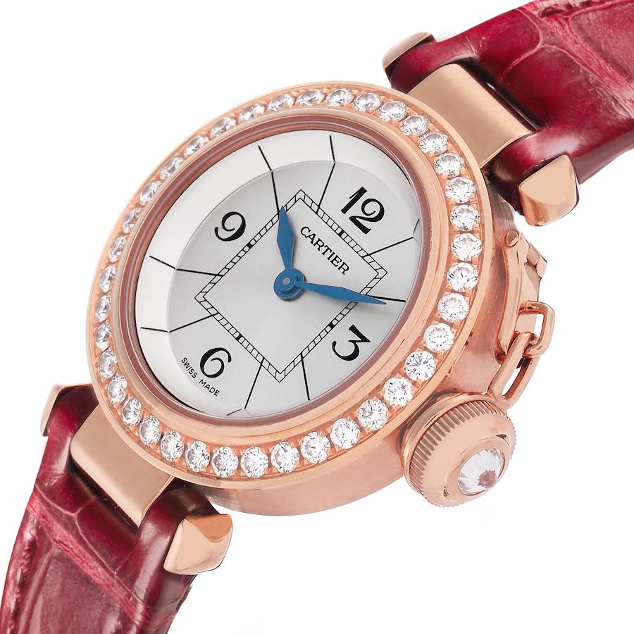 Cartier Miss Pasha 27mm Rose Gold Diamond Ladies Watch WJ124026