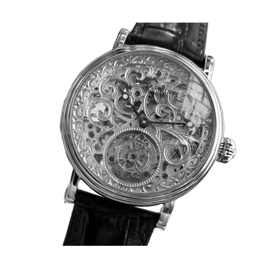Patek Philippe Tourbillon Super Clone Silver Dial P83000