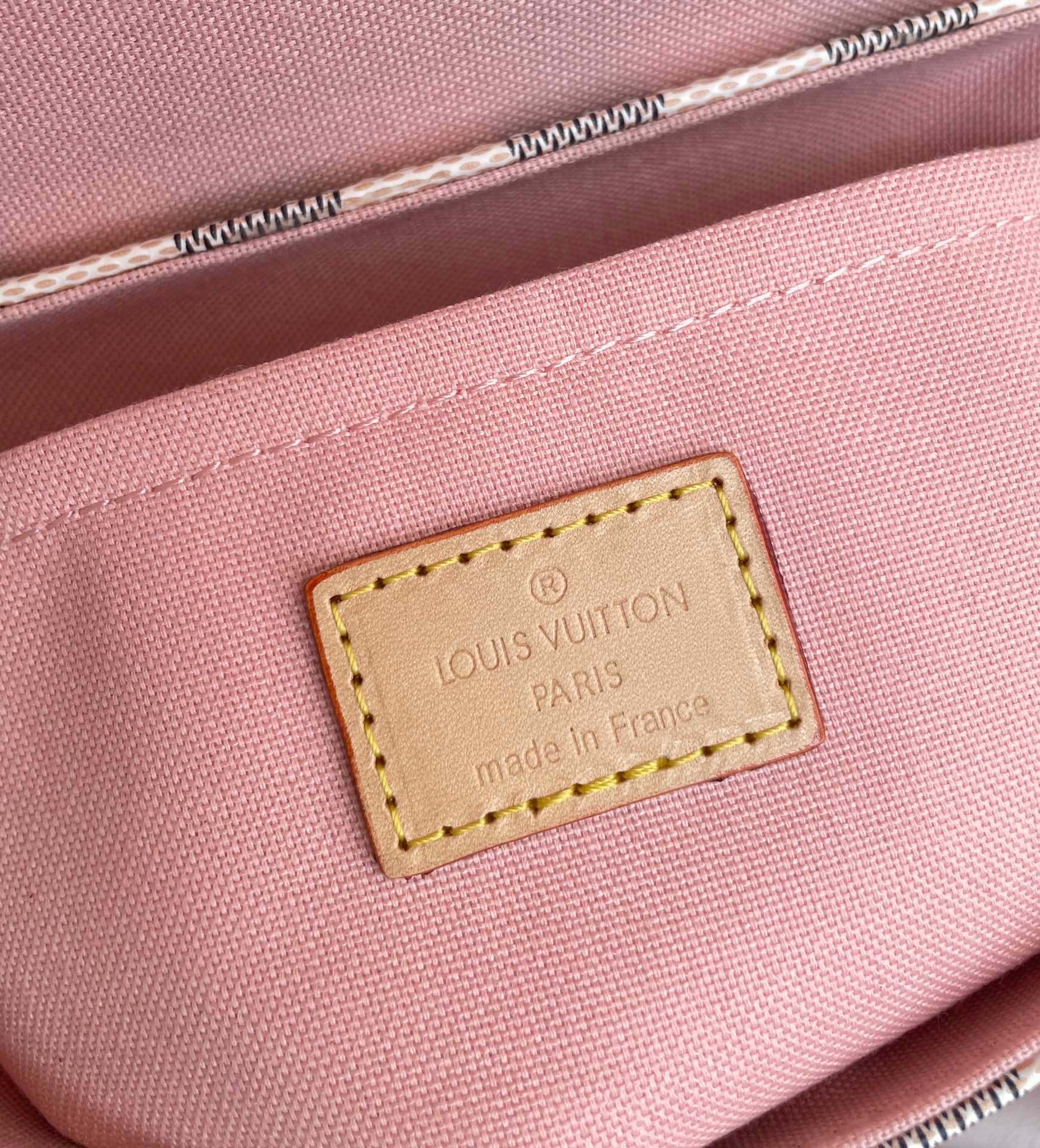 Louis Vuitton Croisette Damier Azur Canvas Top Handle Bag White 25cm N41581