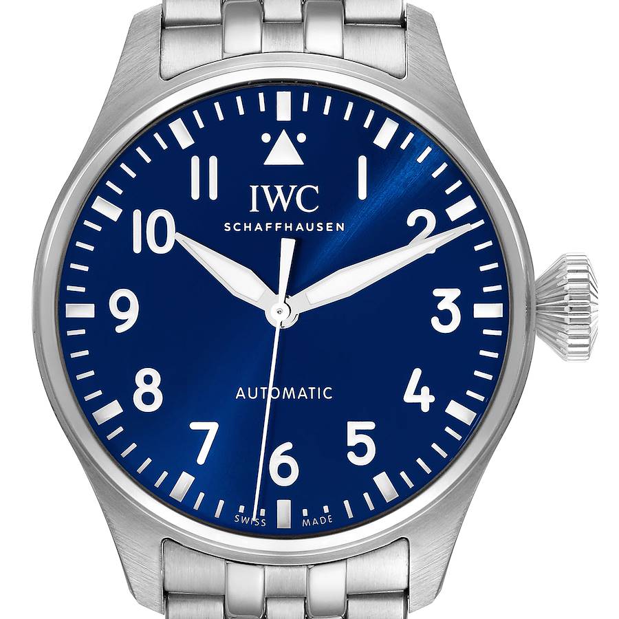 IWC Big Pilots 43mm Steel Blue Dial Mens Automatic Watch IW329304