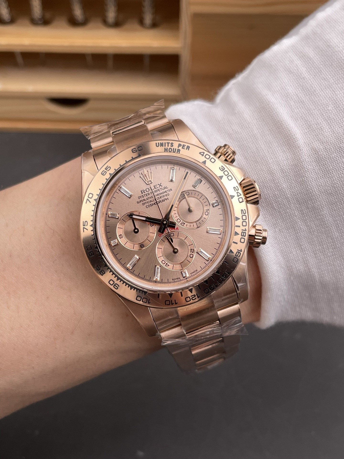 Pink Ice Daytona Pink Stone Dial
