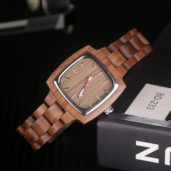 Wooden Watches Mens with Handmade Colorful Bamboo Wood Watch Analog Date Quartz Wooden Watch for Men Q1056 (sale by bulk)