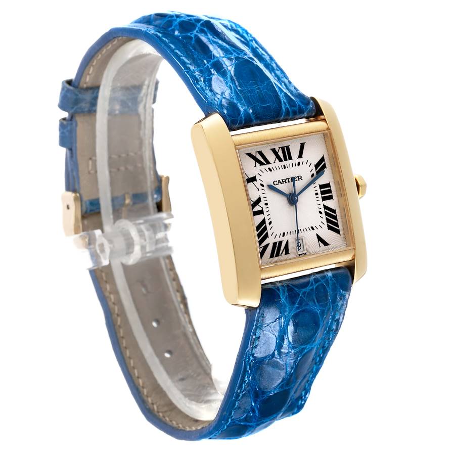 Cartier Tank Francaise Large Yellow Gold Automatic Mens Watch W5000156