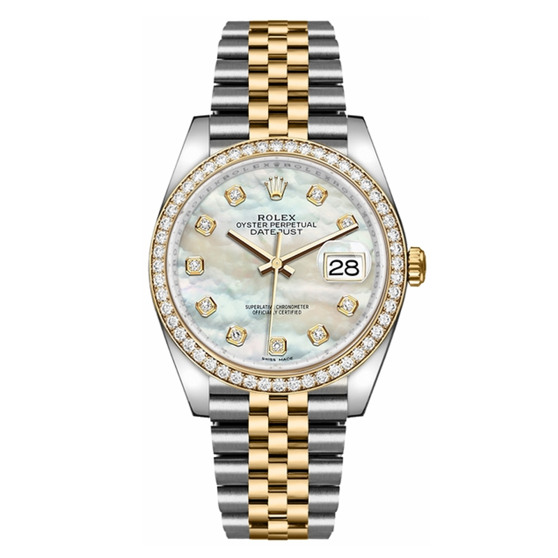 ?Limited Stock-Rolex Lady Datejust 28mm/31mm/36mm 18K Yellow Gold Jubilee Bracelet Diamond Bezel Mother of Pearl Diamond Dial Ref: 279381RBR-0013 /Ref: 279383rbr-0019