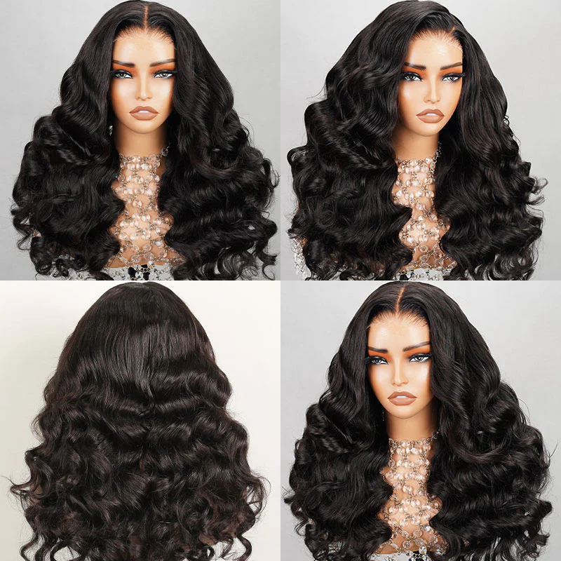 Megalook Bogo Free 6x5 Pre Cut Glueless Wear And Go Natural New Body Style Side Part Wig