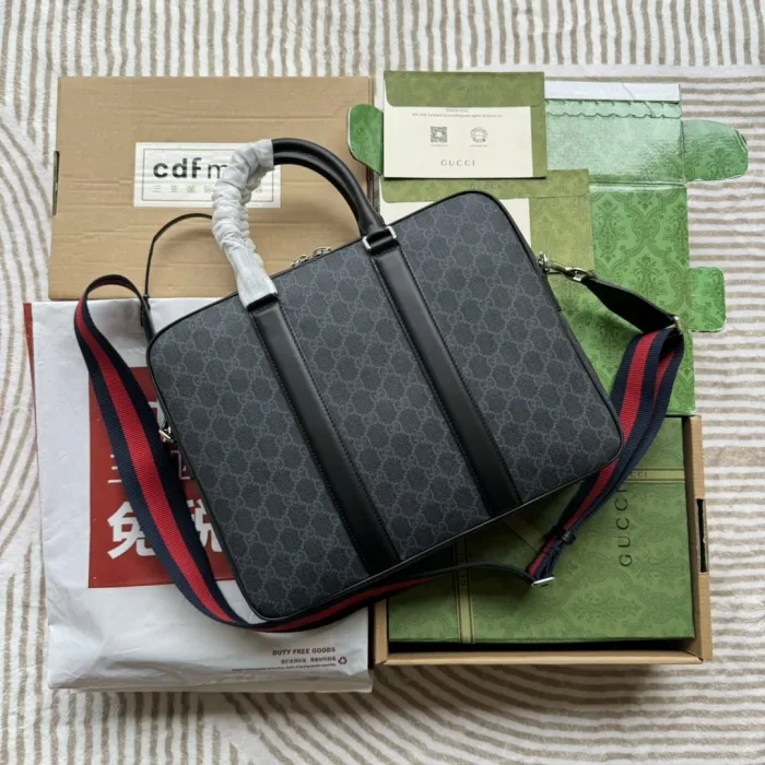 Replica Gucci GG Black Briefcase