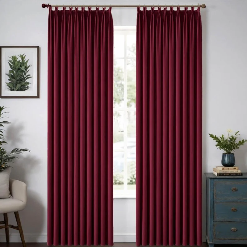 Custom Velvet Luxury Curtains  (2 Panels) - Pleated