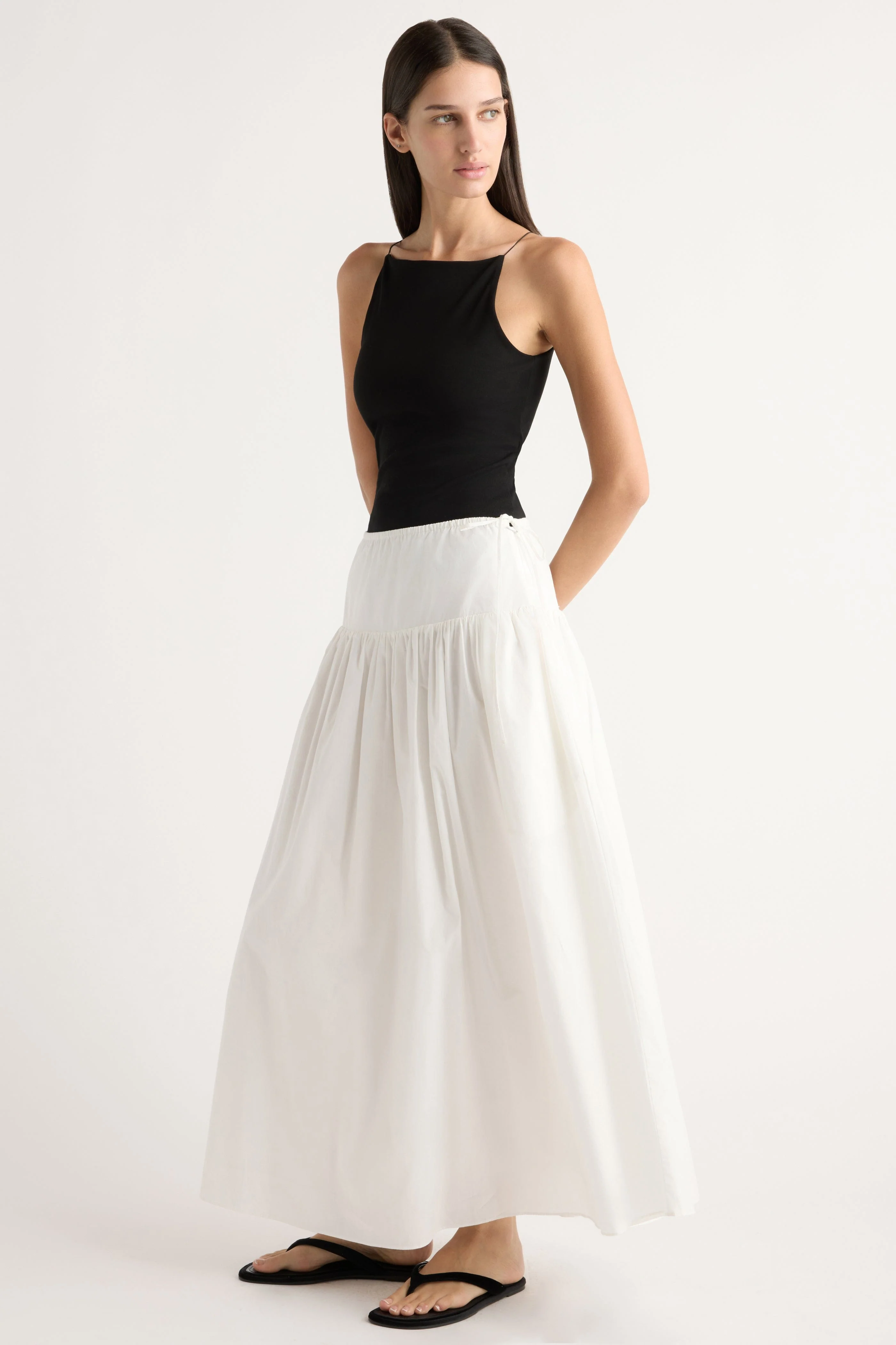 Bao Organic Cotton Drop-Waist Skirt