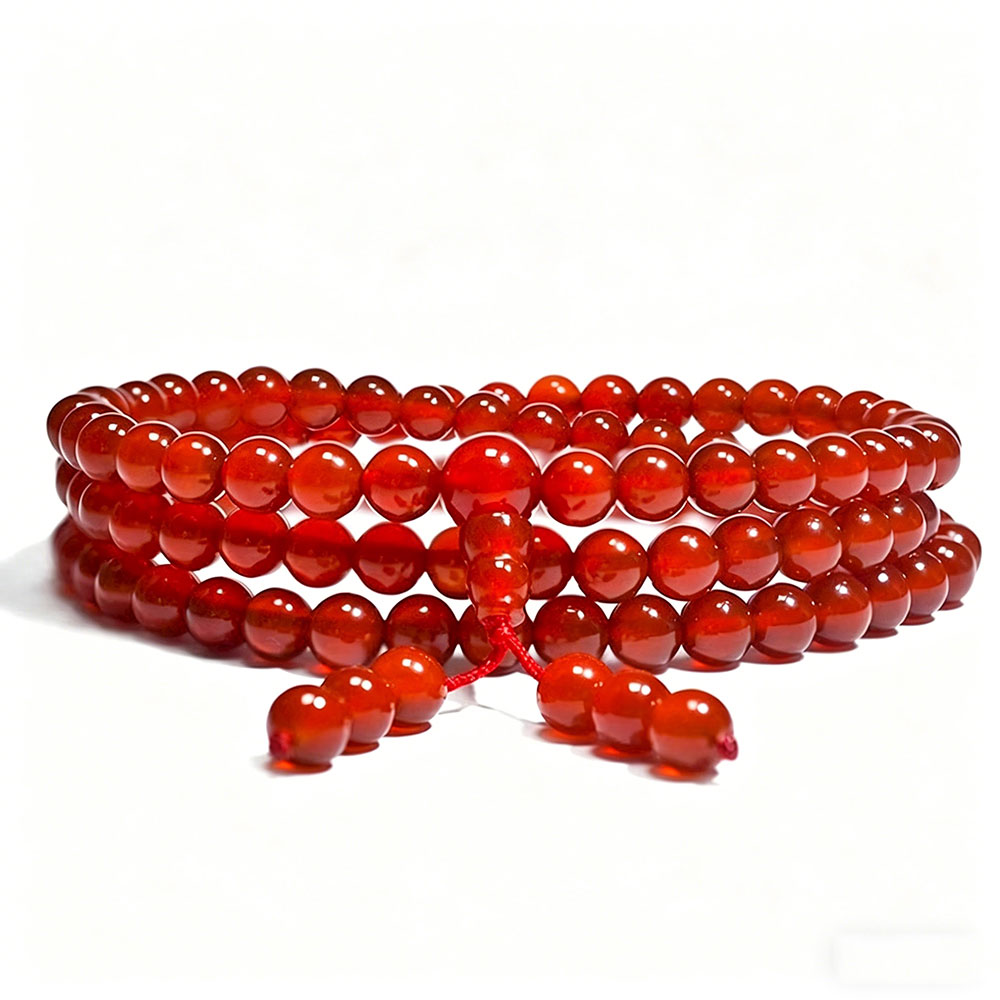 GemVibra Red Agate Talisman Bracelet – Grounding Vitality & Protection