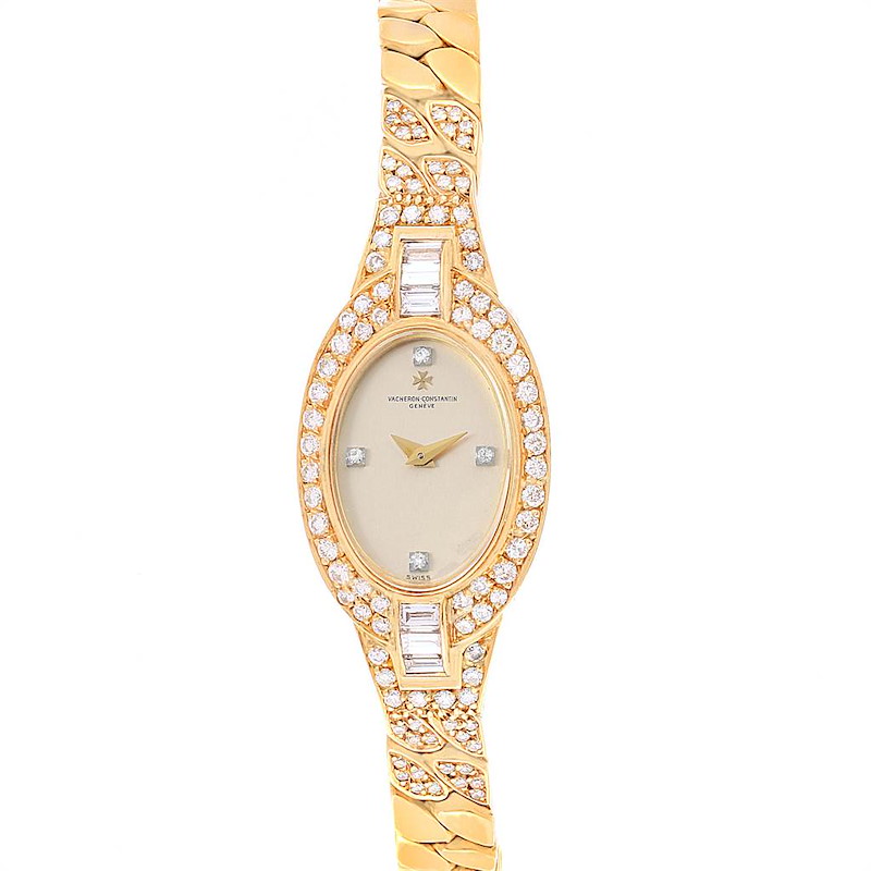 Vacheron Constantin Yellow Gold Diamond Vintage Cocktail Ladies Watch