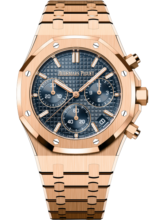 ROYAL OAK Pink Gold &ldquo;Bleu nuit nuage 50&rdquo; Dial CHRONOGRAPH 41mm