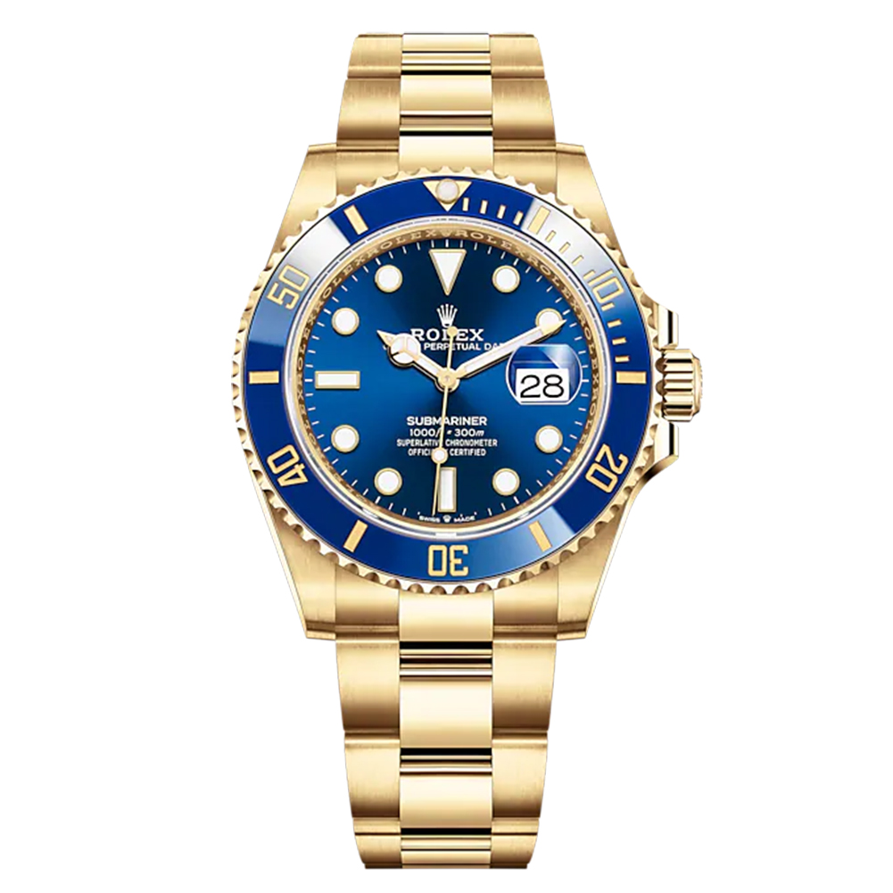 Rolex Submariner Date Oyster 18k Yellow Gold 41mm 126618LB-0002 Unworn