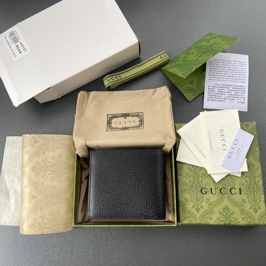 Replica Gucci Marmont Wallet Black