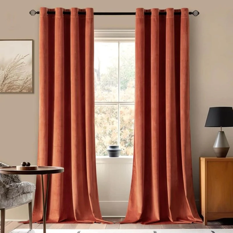 Custom Velvet Luxury Blackout Curtains  (2 Panels) - Grommet