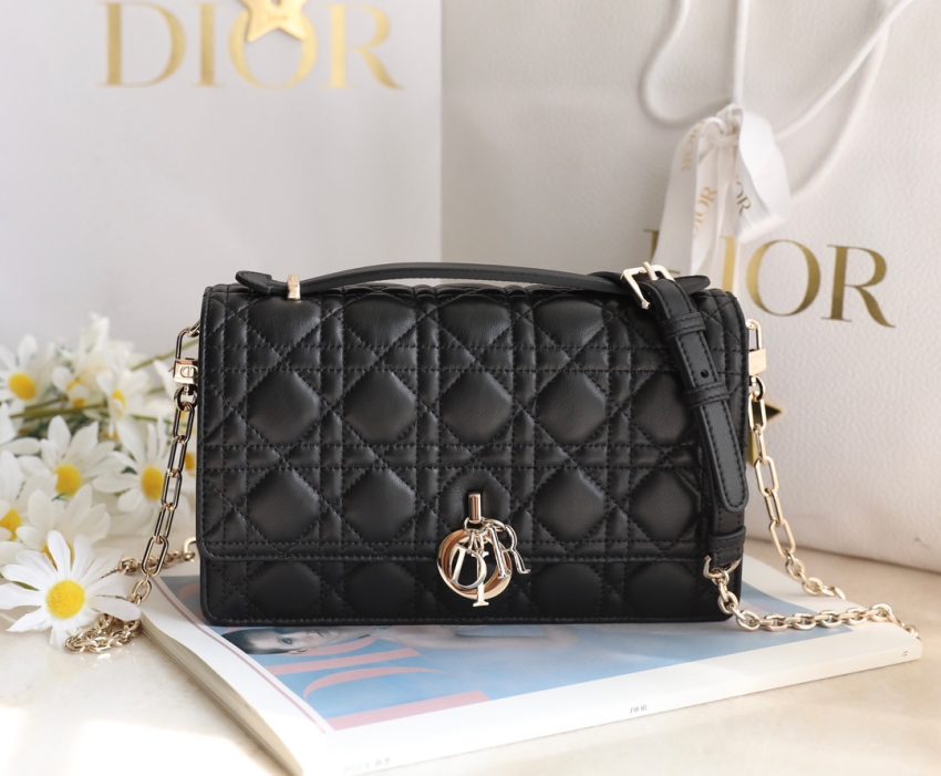 Replica My Dior Top Handle Bag Black