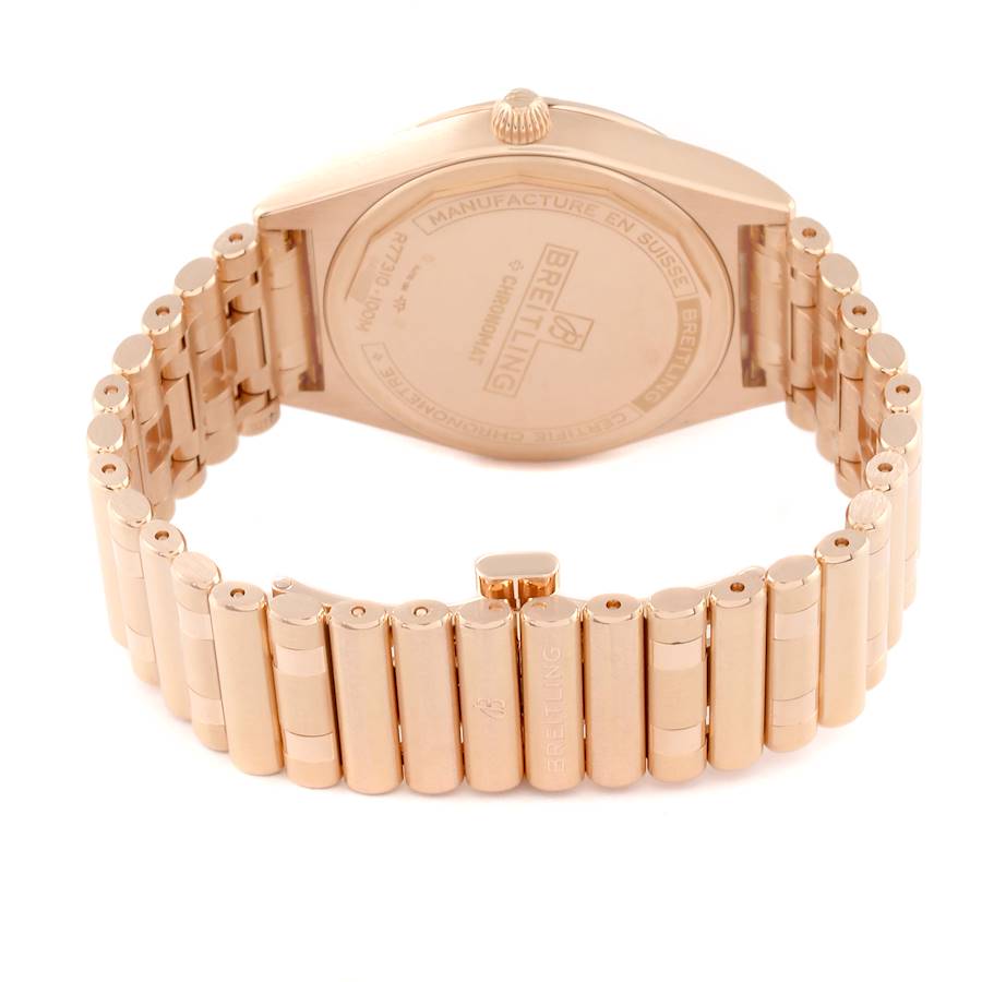 Breitling Chronomat 32 White Dial Rose Gold Ladies Watch R77310