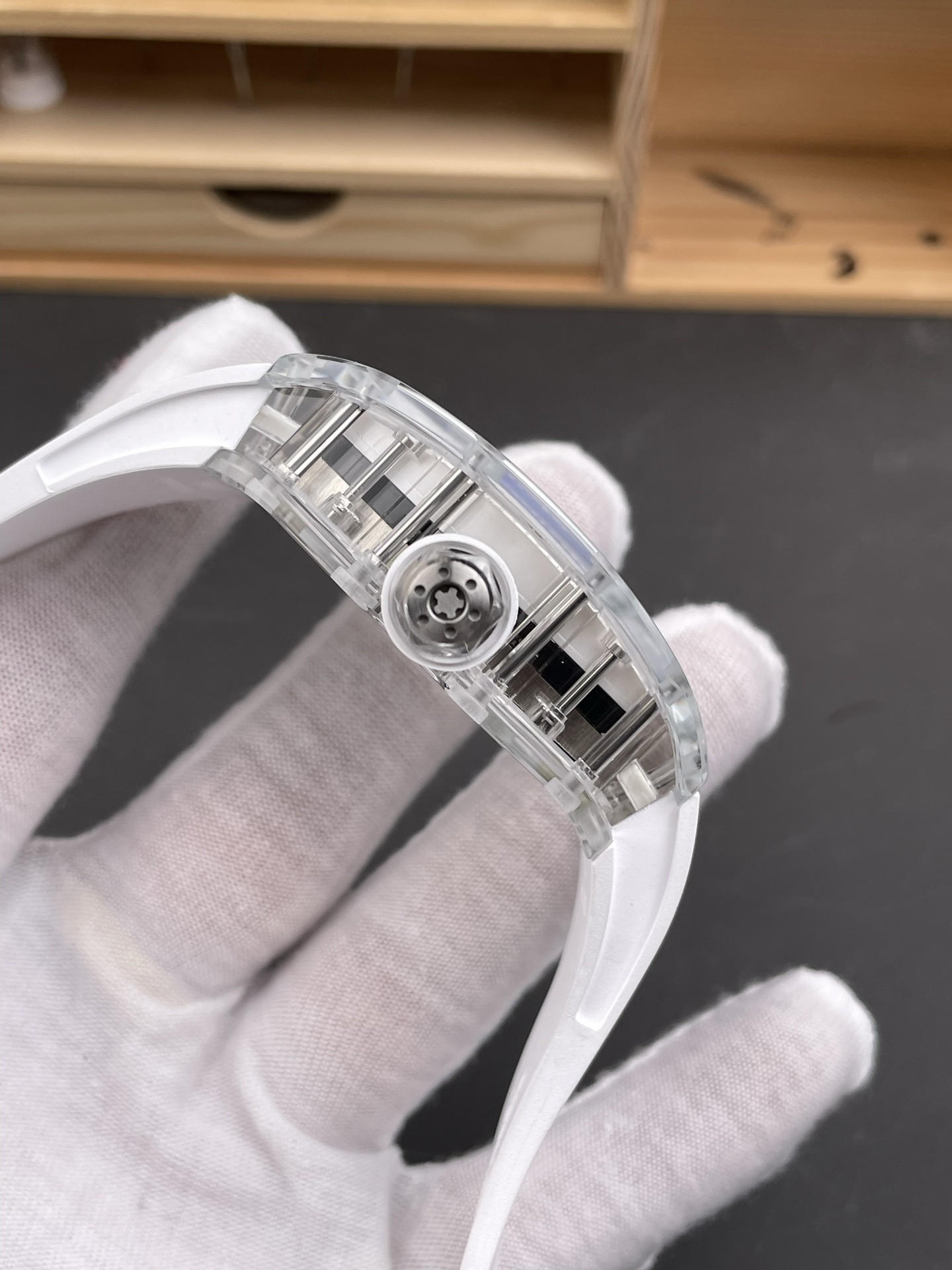 RM38-02 Transparent Sapphire Case