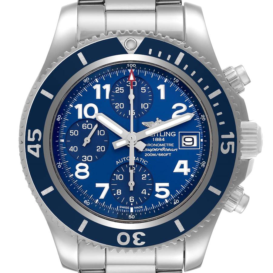 Breitling Superocean Chronograph Blue Dial Mens Watch A13311