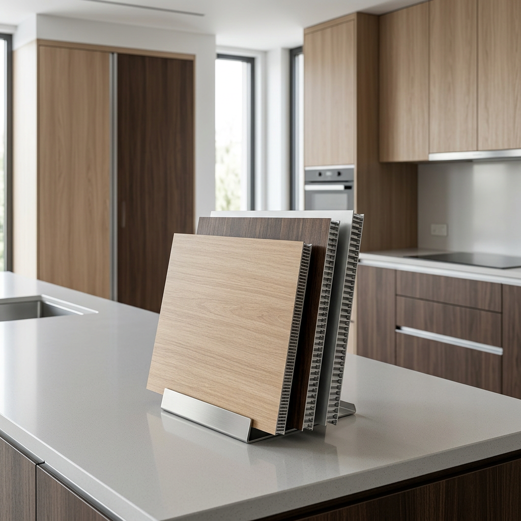 B1 Fire Rated Aluminum Honeycomb Panel for Cabinet Furniture Decoration, Custom Cutting & Lamination Available