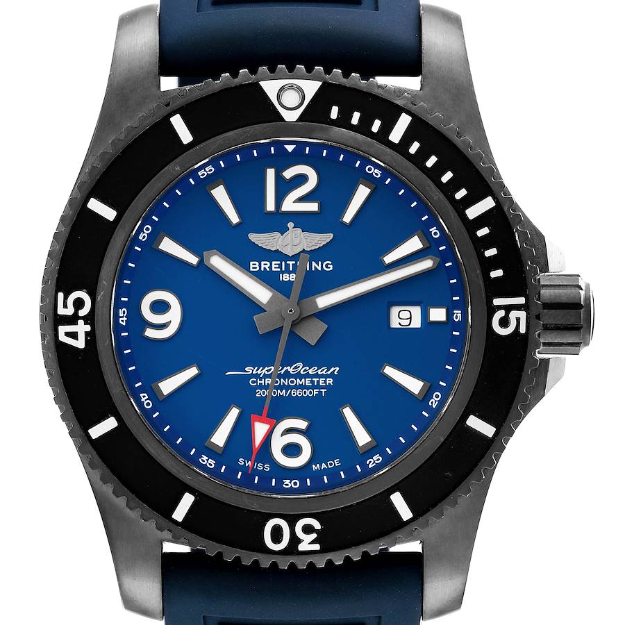 Breitling Superocean 46 Blue Dial DLC Steel Mens Watch M17368