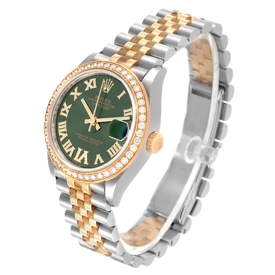 Rolex Datejust 31 Midsize Steel Yellow Gold Diamond Ladies Watch 278383
